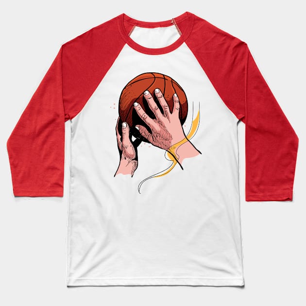 Basketball Shooting Baseball T-Shirt by Mulyadi Walet